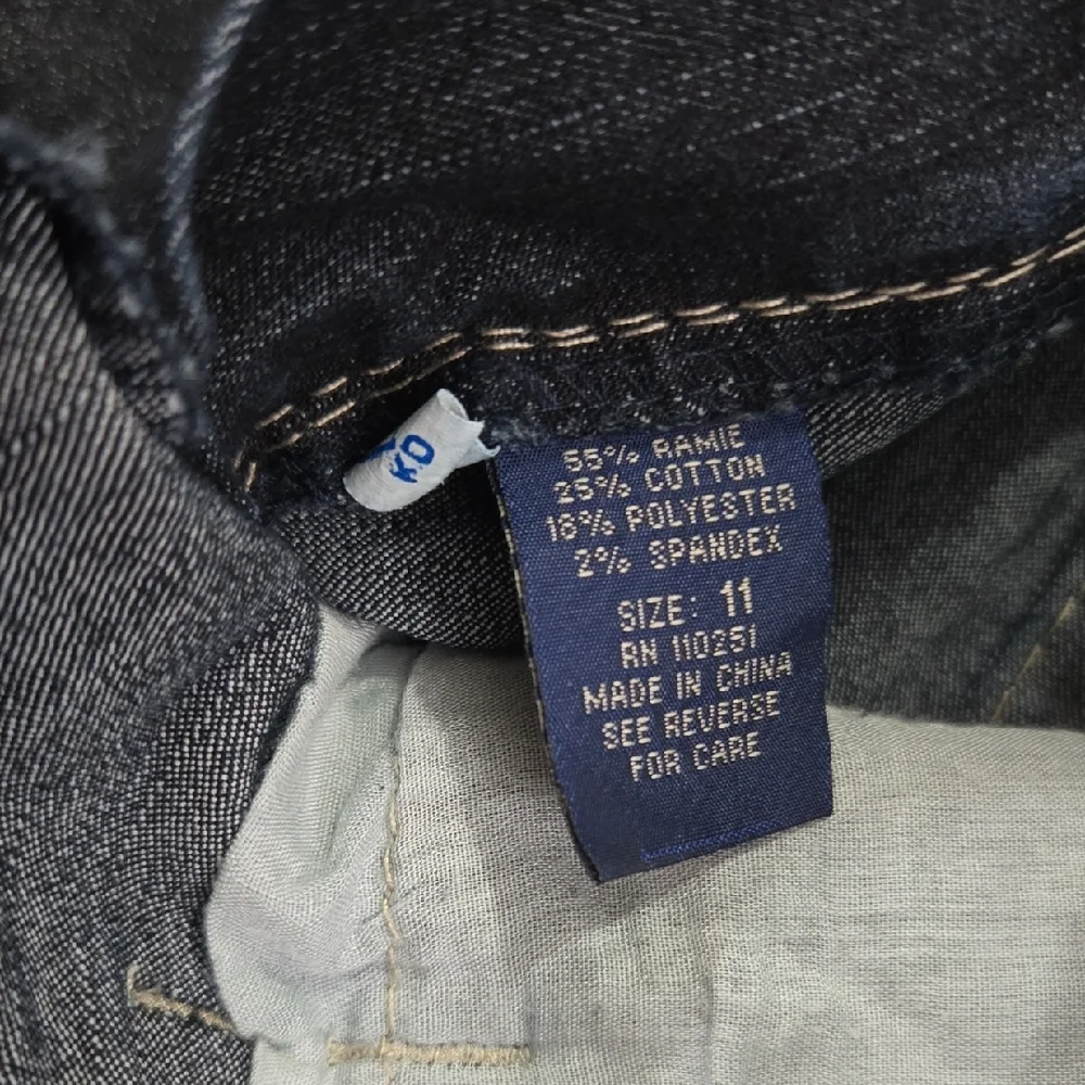 Juniors Angels Dark Blue Jeans - Picture 3 of 12